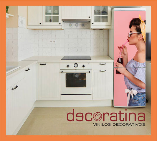 Vinilo Decorativo Nevera "Pin up"
