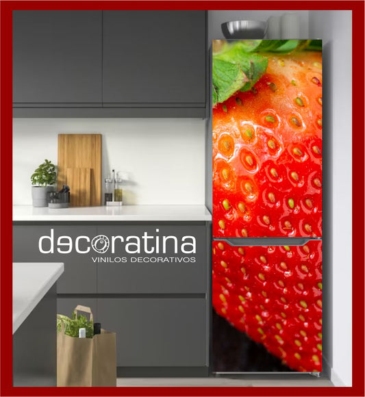 Vinilo Decorativo Nevera "Fresón"