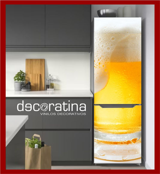 Vinilo Decorativo Nevera "Cañita"