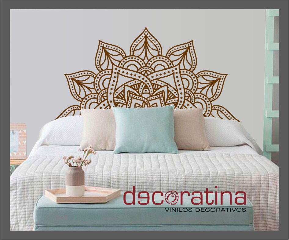 Vinilo decorativo cabezal cama " Mandala Feel"